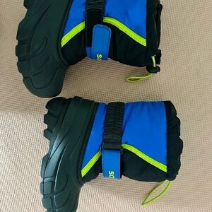 Sorel Kids Blue and Black Winter Boots